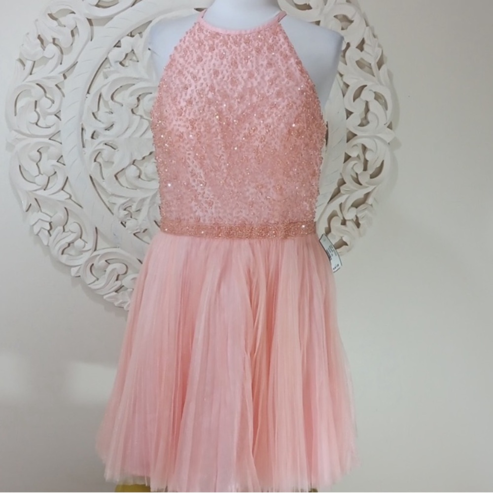 Sherri Hill Dress Style 32335 Pink Sz 16 NEW WITH TAGS